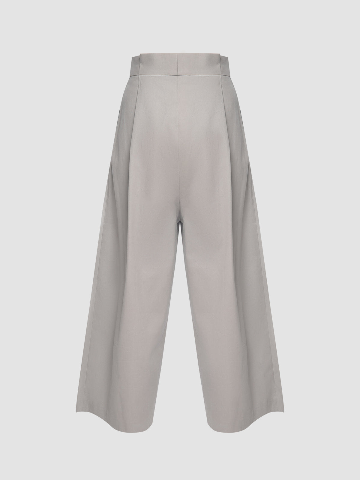 Mushroom Tucked Straight Pants