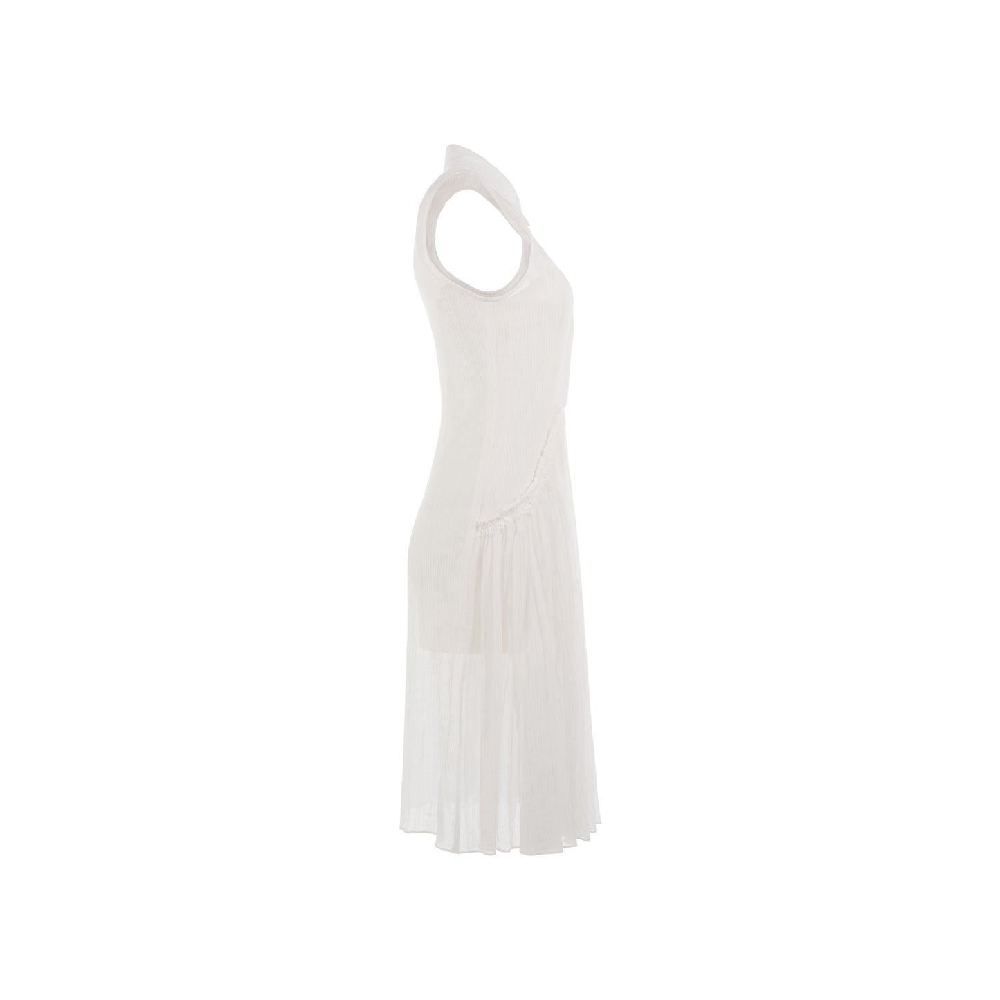 White Nitida sheer smock dress
