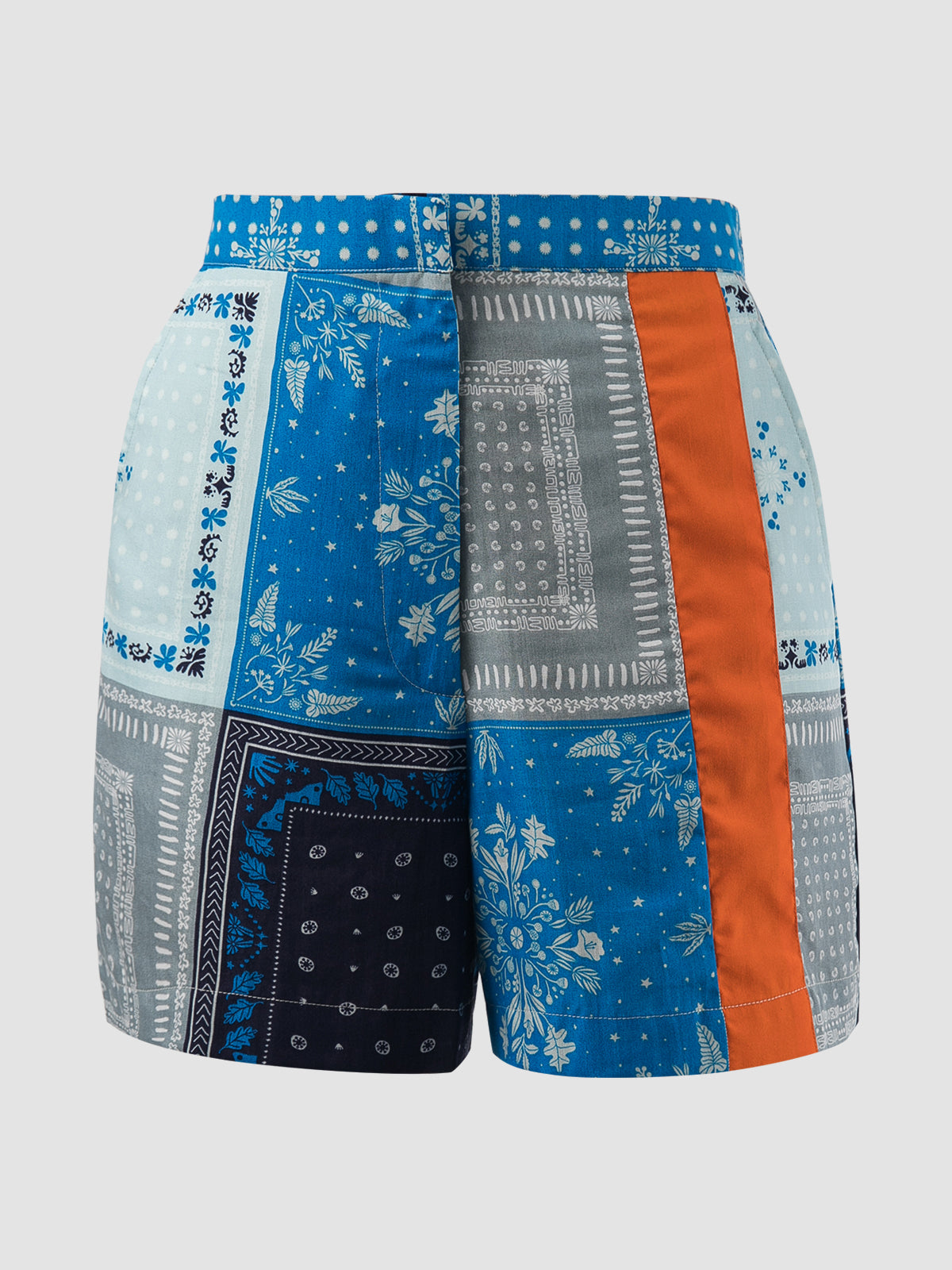 Amara navy bandana shorts