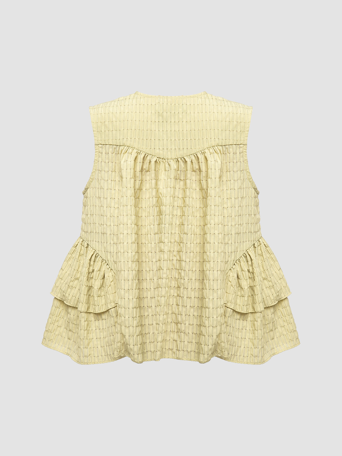 Arylide Gathered Peplum Top