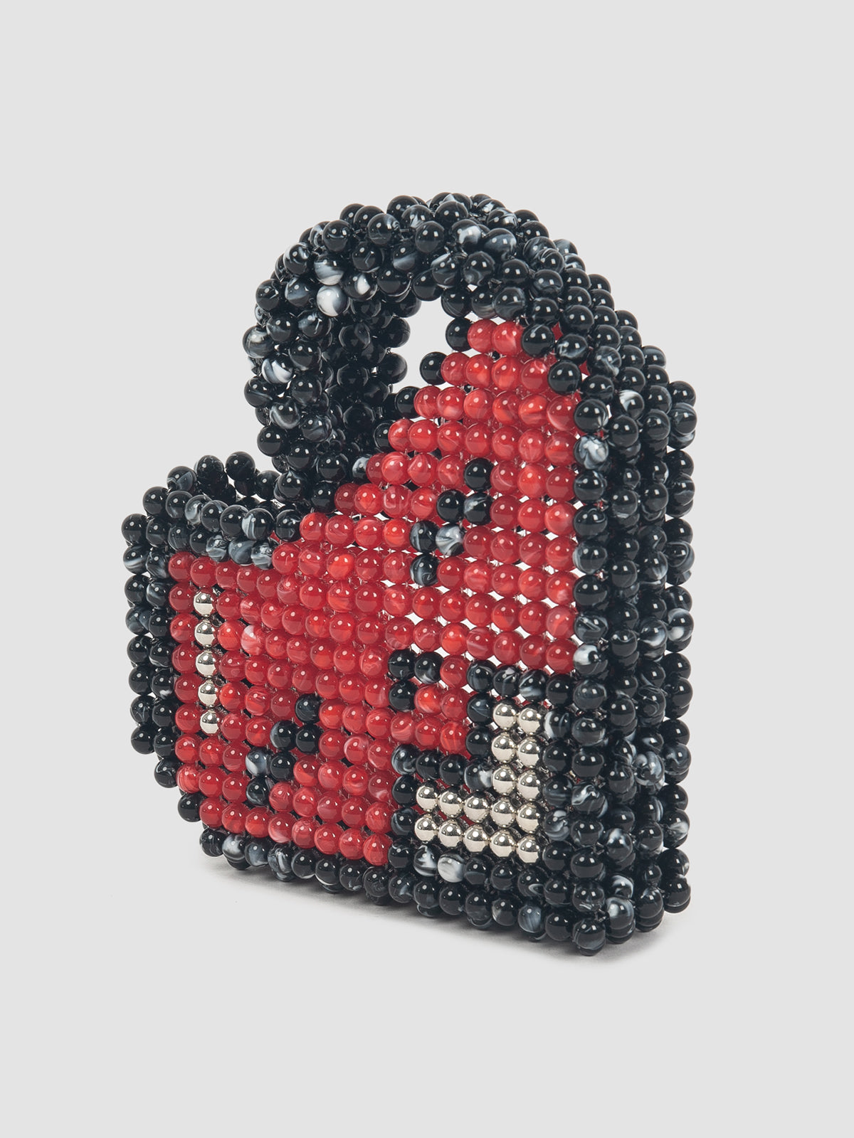 ISSHU x Andre Yoga Hear Handle Bag In Black & Red