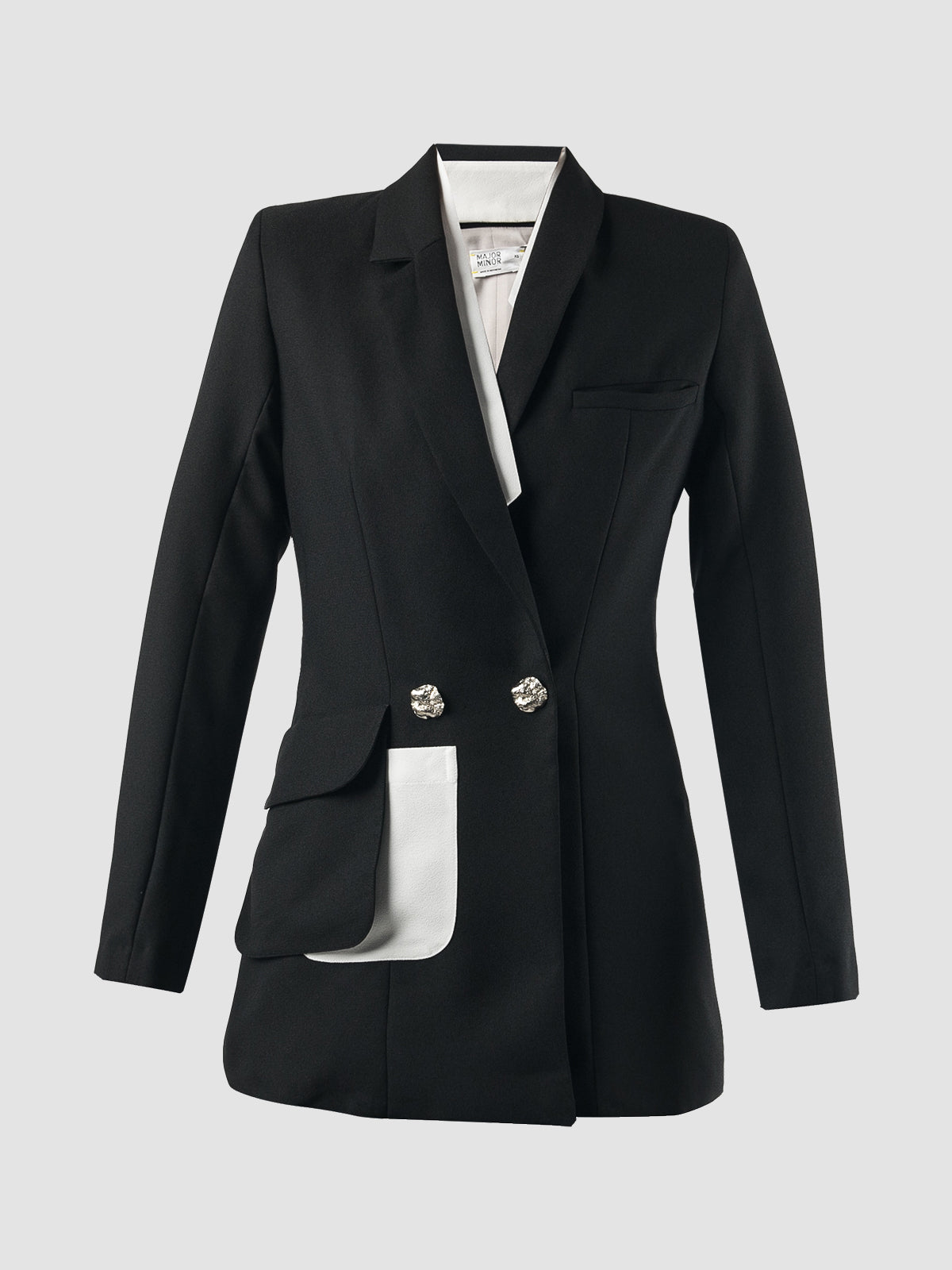 Black Hexa long-sleeved jacket