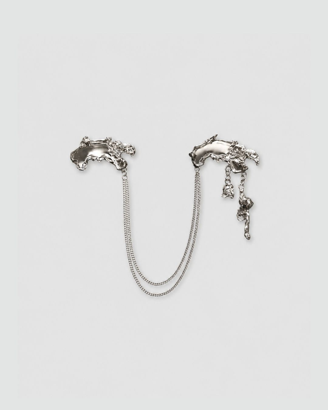 Silver Melt Modular Brooch