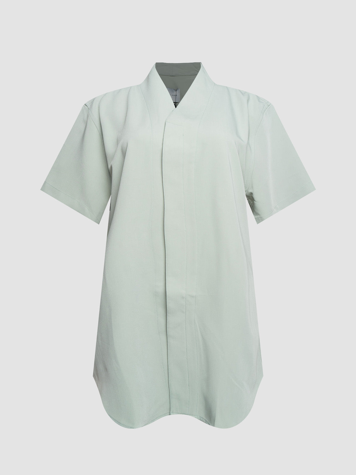 Green Mint Collarless SS Shirt Part 5