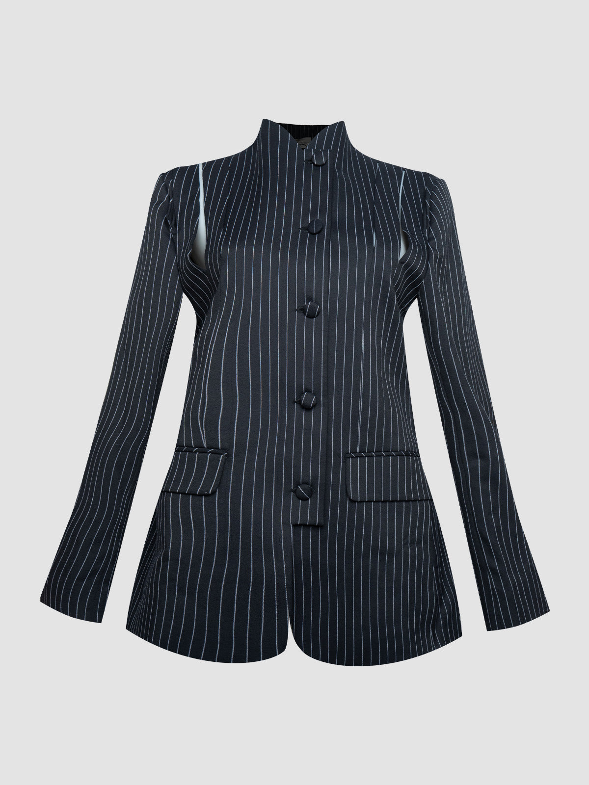 Black Striped Blazer