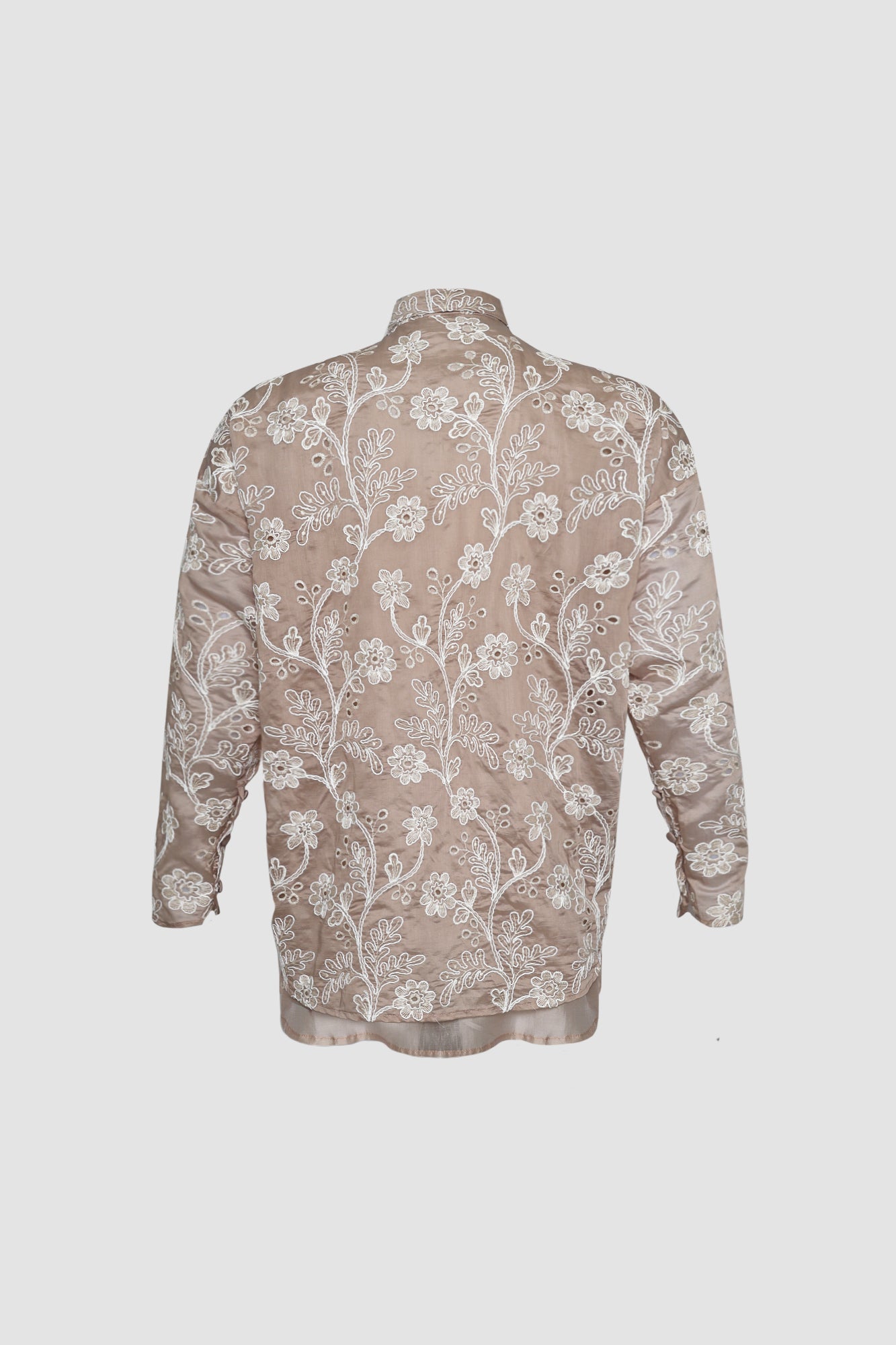 Cream Embroidery Shirt