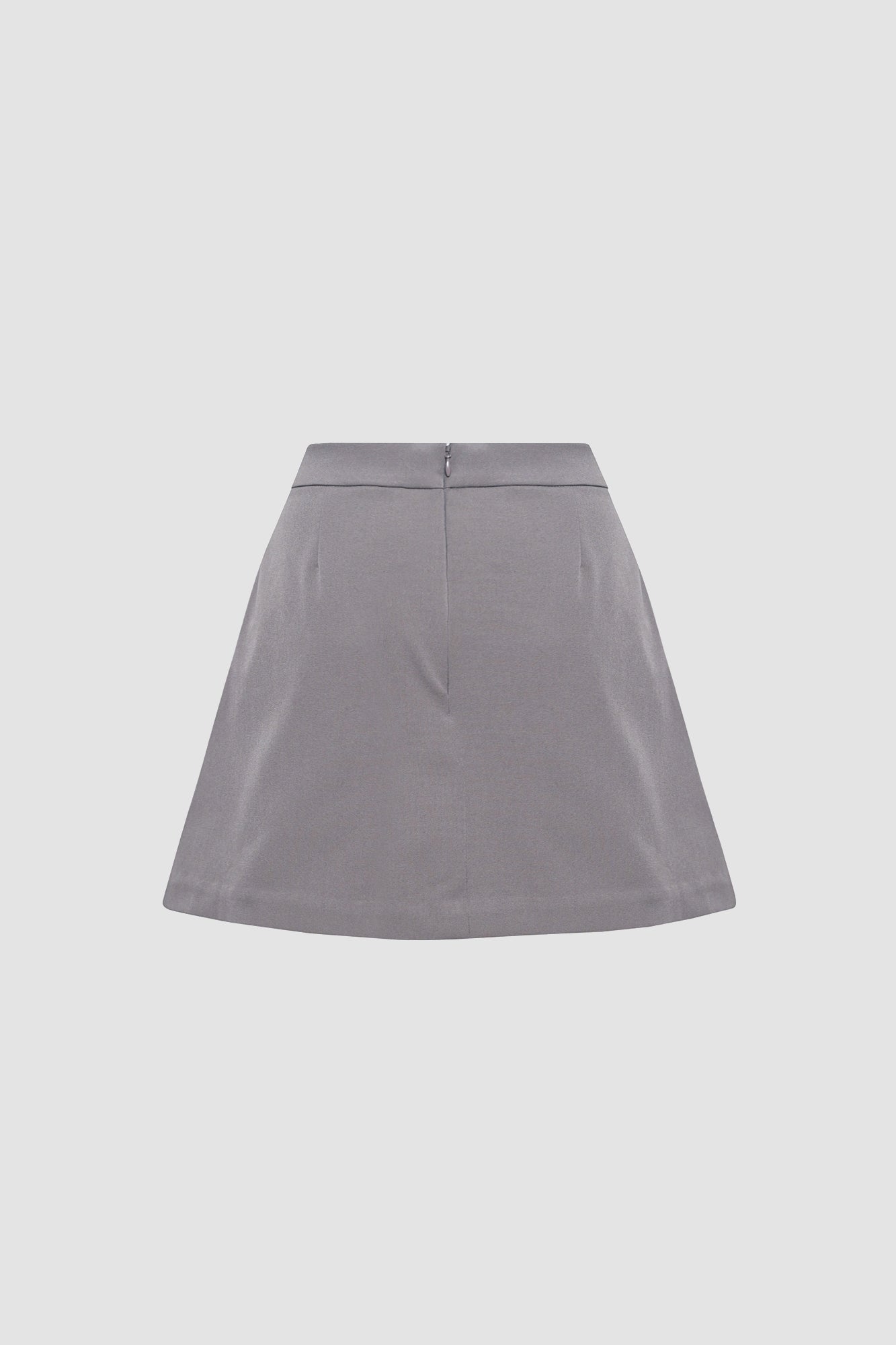 Pastel Grey Low Waist Skort