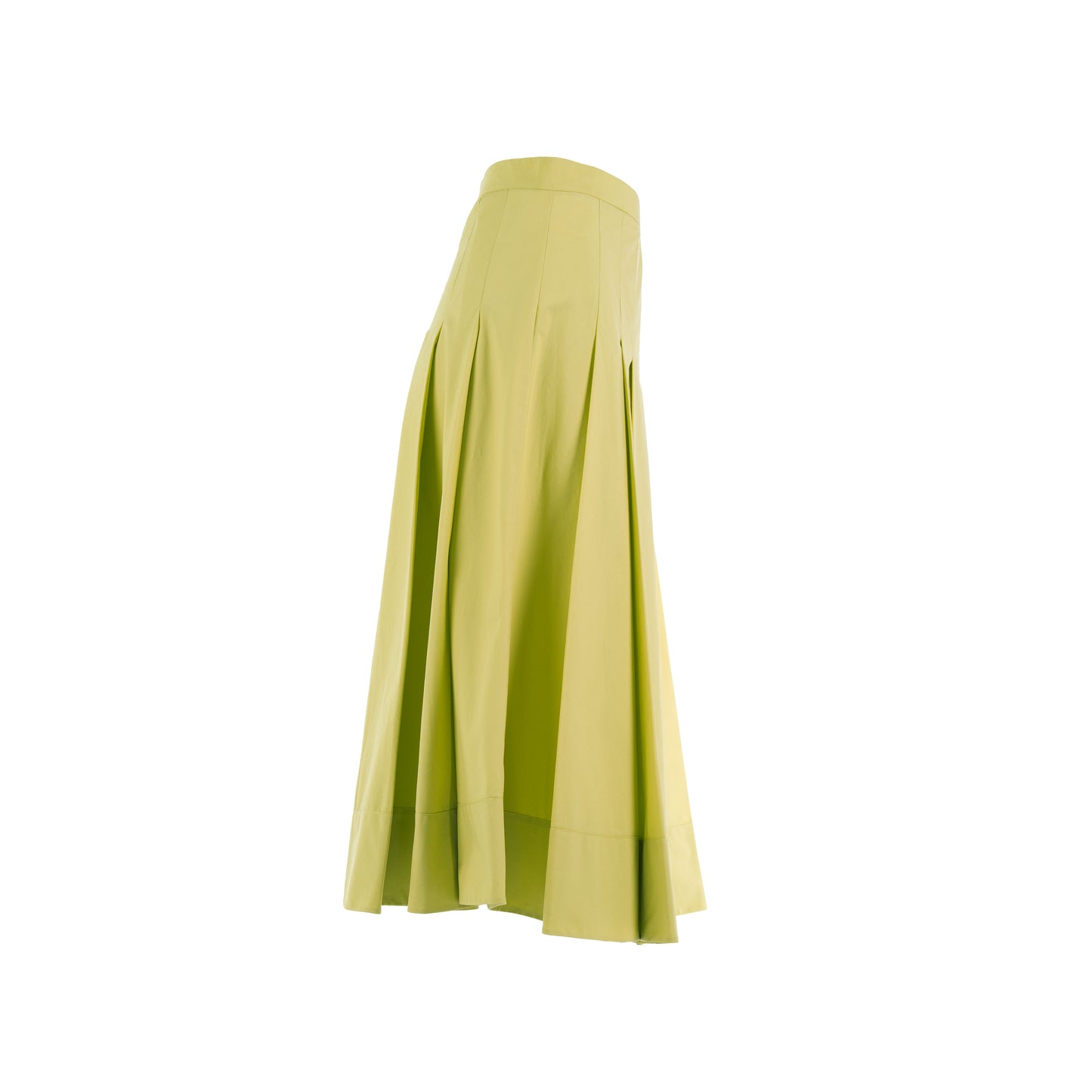 Chartreuse Pruinosa fold skirt