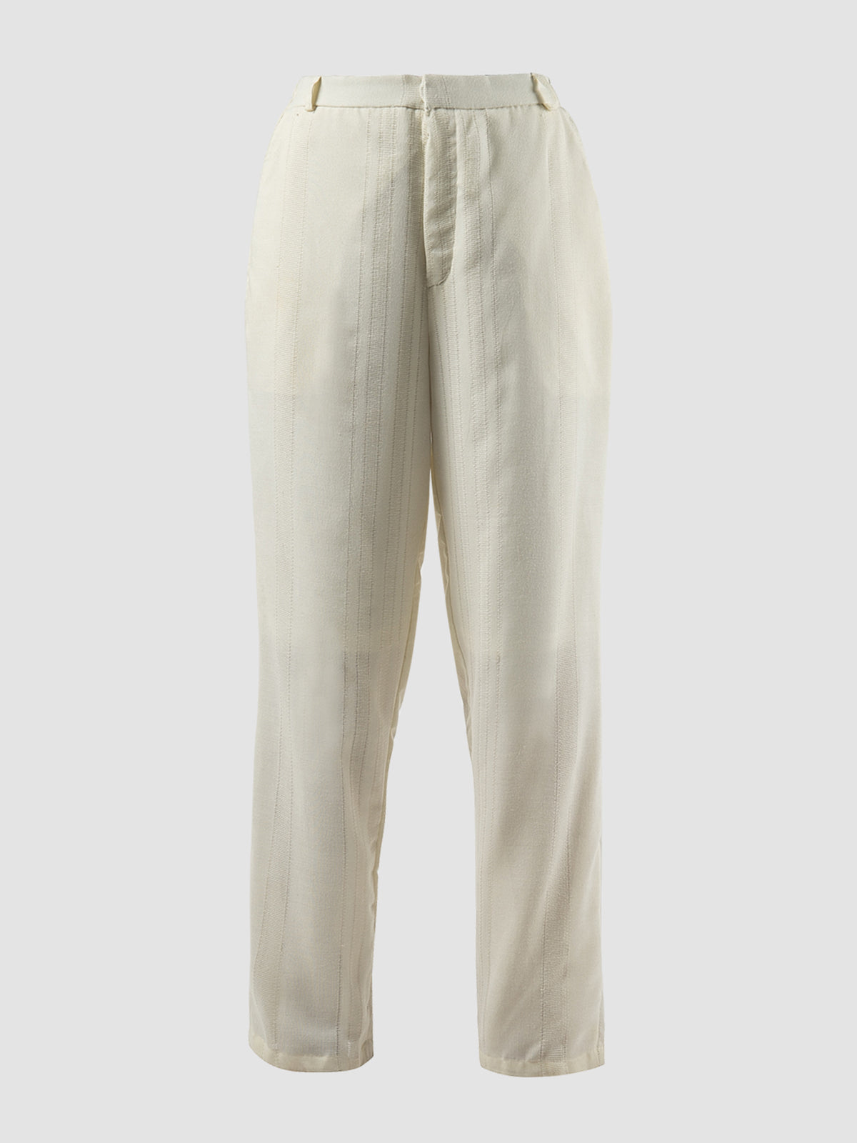 White TLS Line trousers