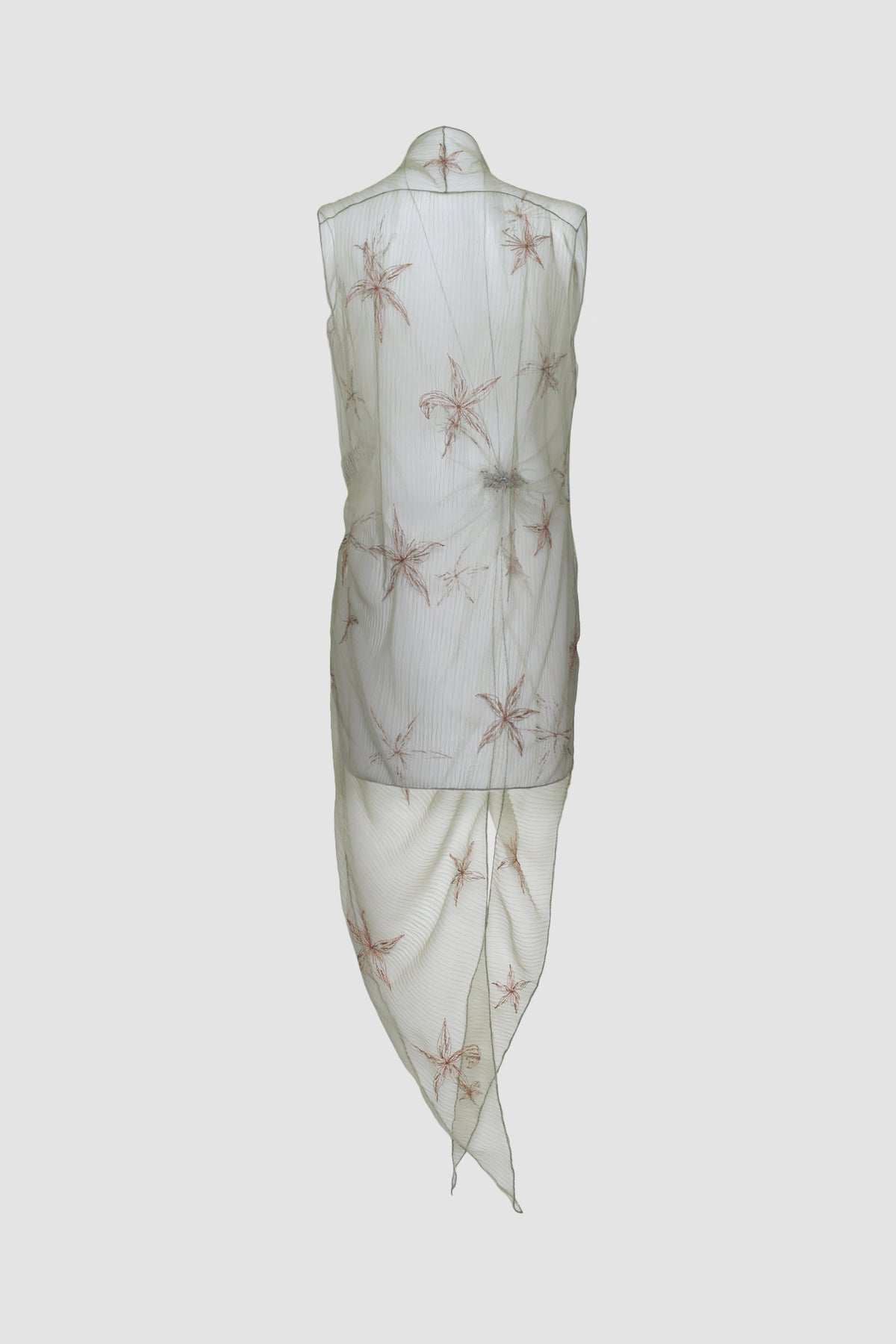 Sage Gorden Gathered Sleeveless Kebaya Encim