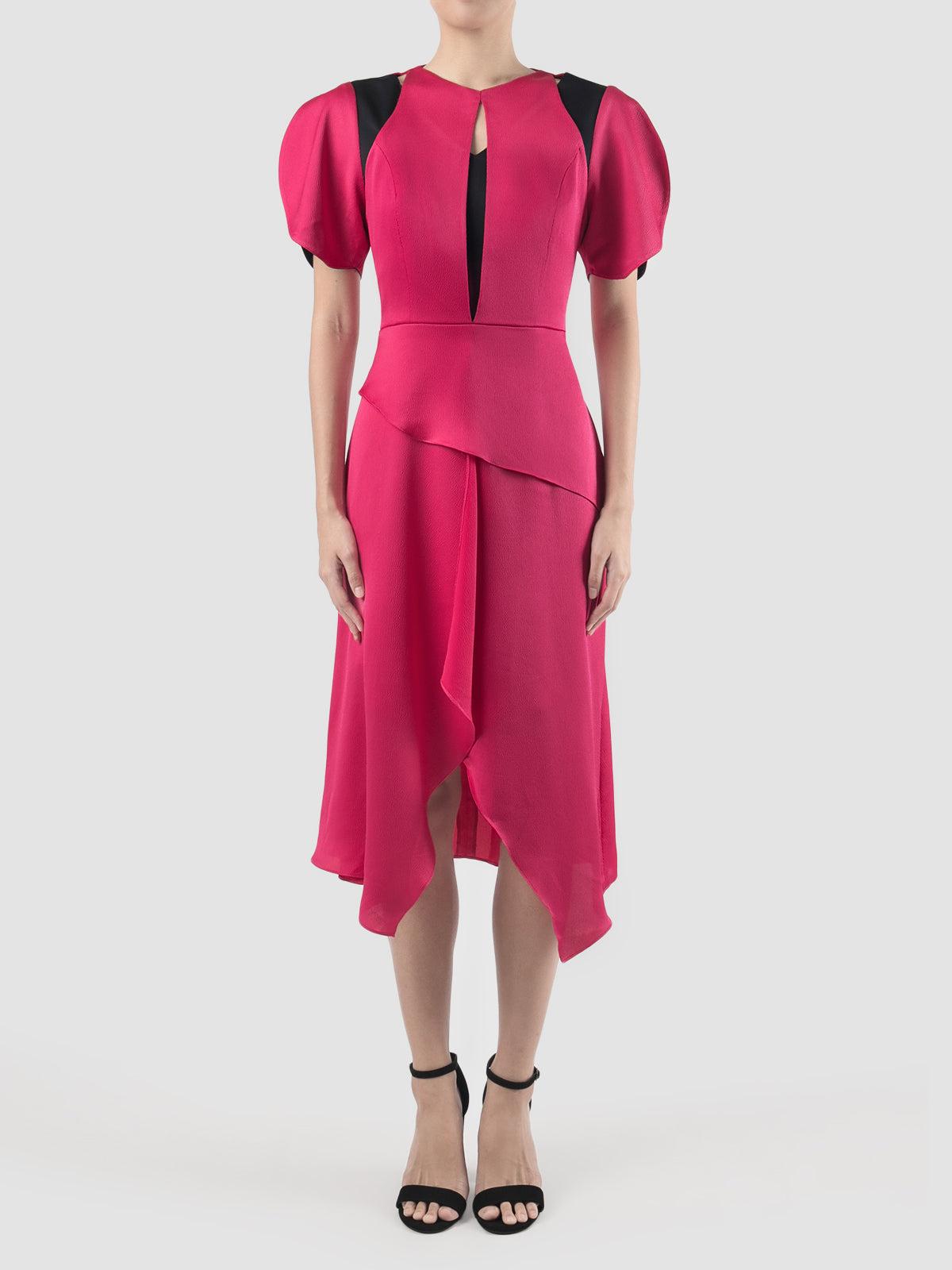 Fuschia Hexa asymmetrical dress PILLAR Fuschia Hexa asymmetrical dress PILLAR