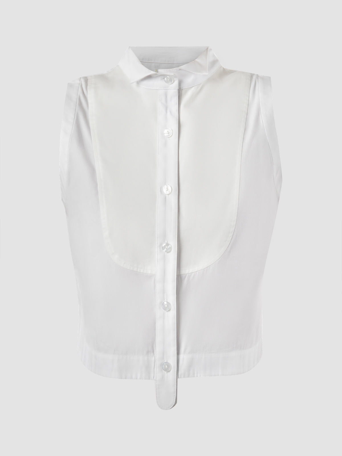 Mono Sleeveless Shirt In White