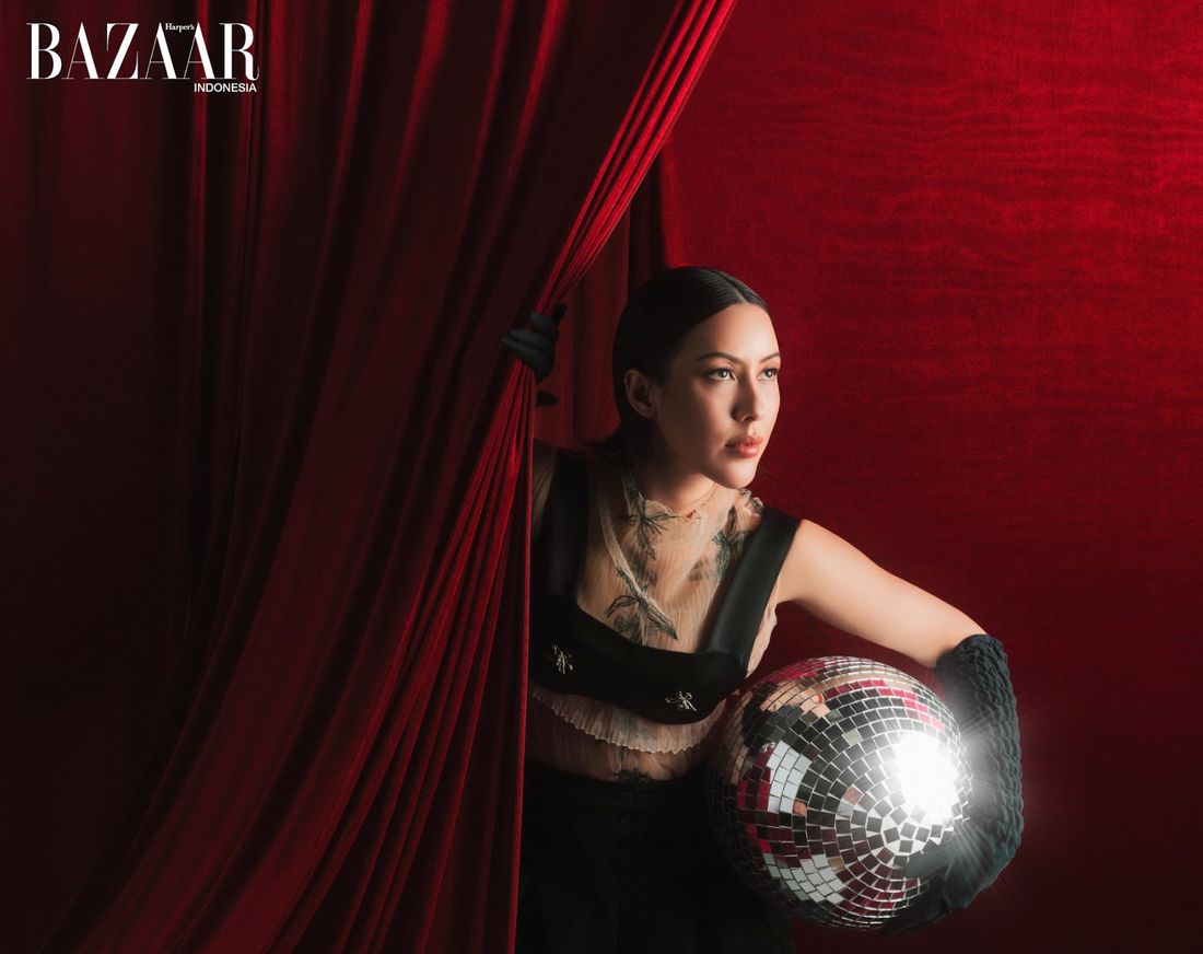 DJ Patricia Schuldtz stuns in Sean Sheila and ANW in latest Harper's Bazaar shoot