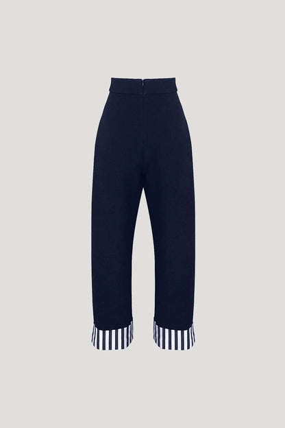 Dark Blue Pleura Pants