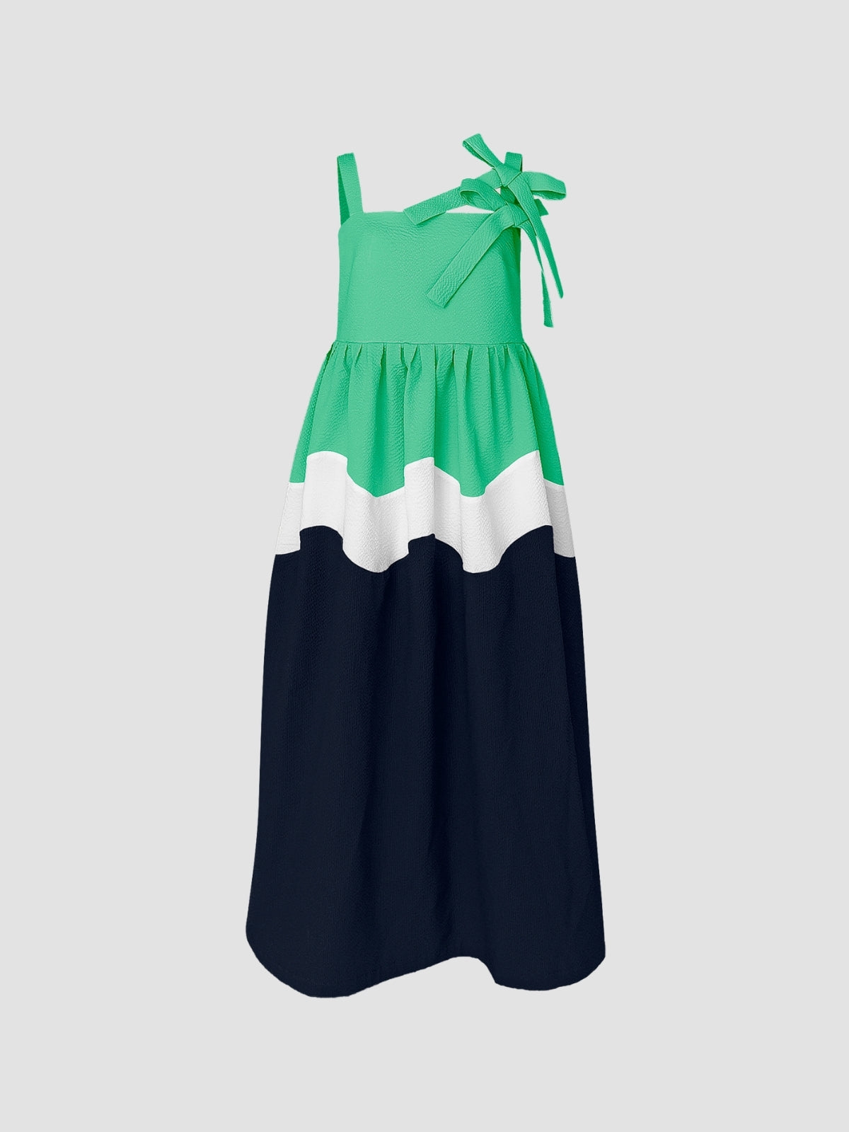 Fern green-dark blue Riksha maxi dress