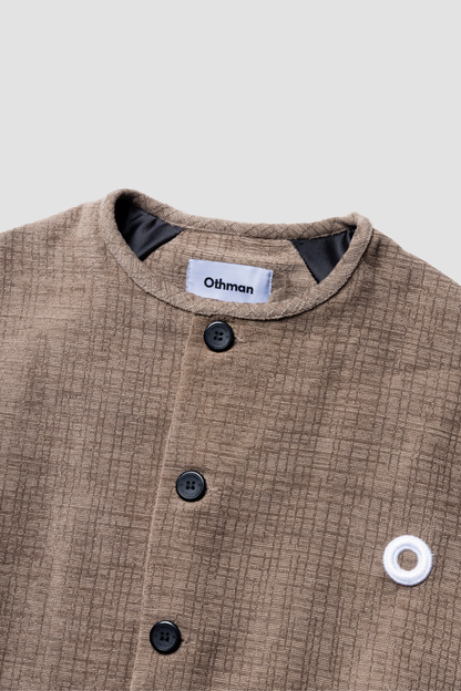 Cotswold Check Round Neck Short Jacket