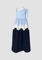 Blizzard blue-dark blue Riksha maxi dress