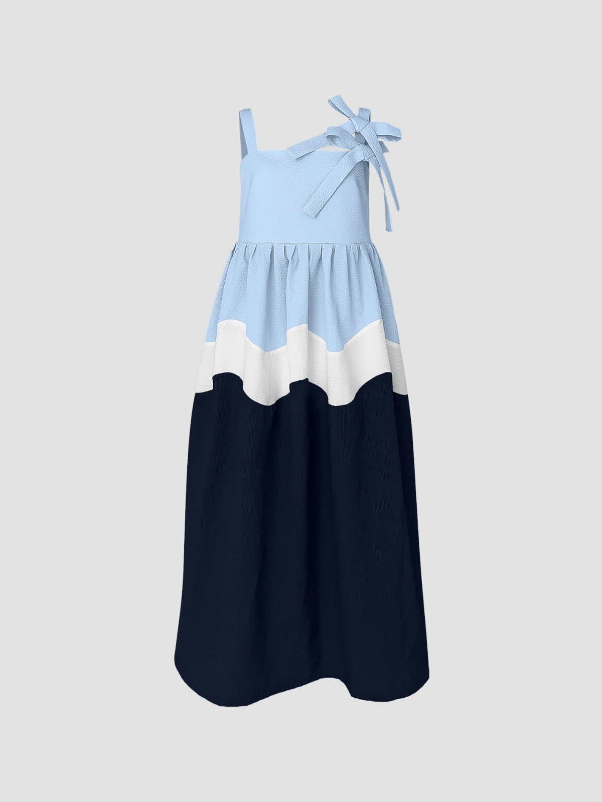 Blizzard blue-dark blue Riksha maxi dress