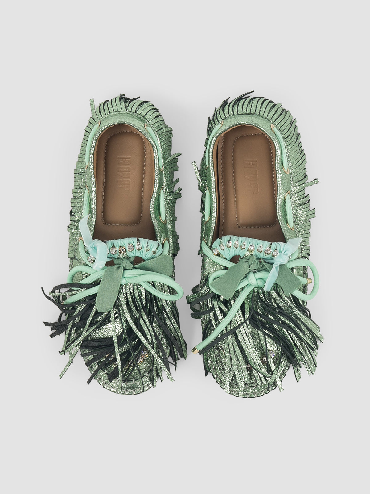 Green Puli moccasins