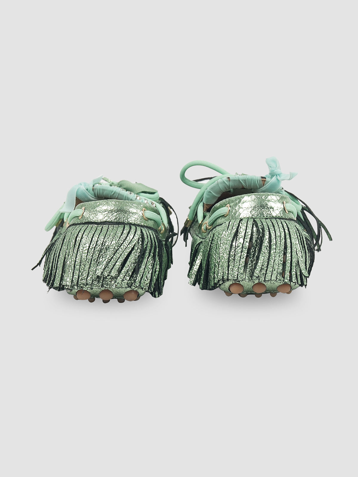 Green Puli moccasins