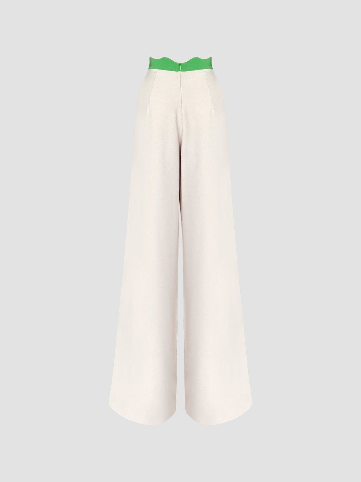 Bone white-Olivine green Rakugo pants