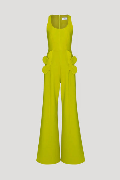 Lime Green Lacinia Jumpsuit