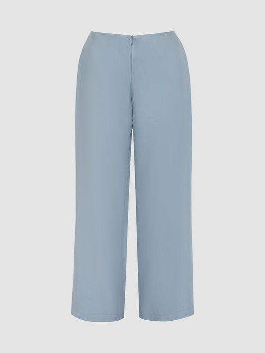 Provence grey low rise trousers
