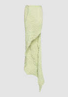 Pistachio green Slanted multiway long skirt