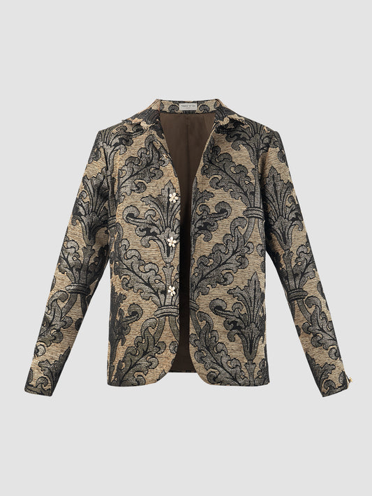 Black-gold One-of-a-Kind longsleeved jacket