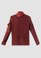 Red Sangria SS corduroy long-sleeved blazer