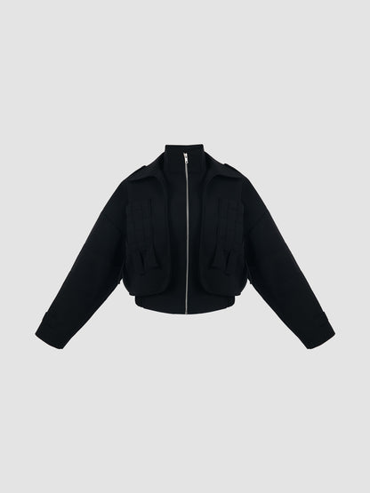 Bomber Webber Jacket in Black
