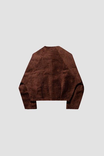 Torino Bouclé Round Neck Short Jacket