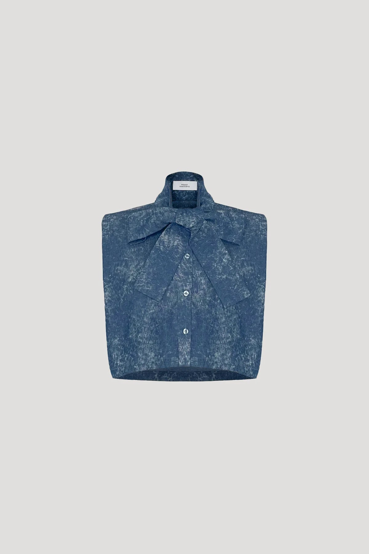 Denim Blue Fringe Shirt