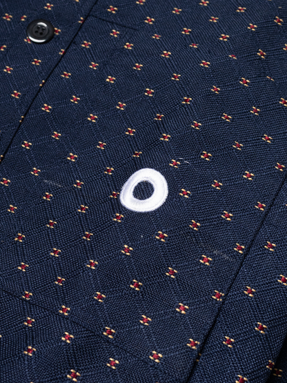 Indigo Pixel Boxy Jacket