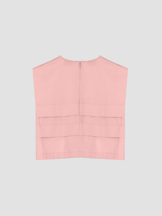 Coral pink Tsuri blouse