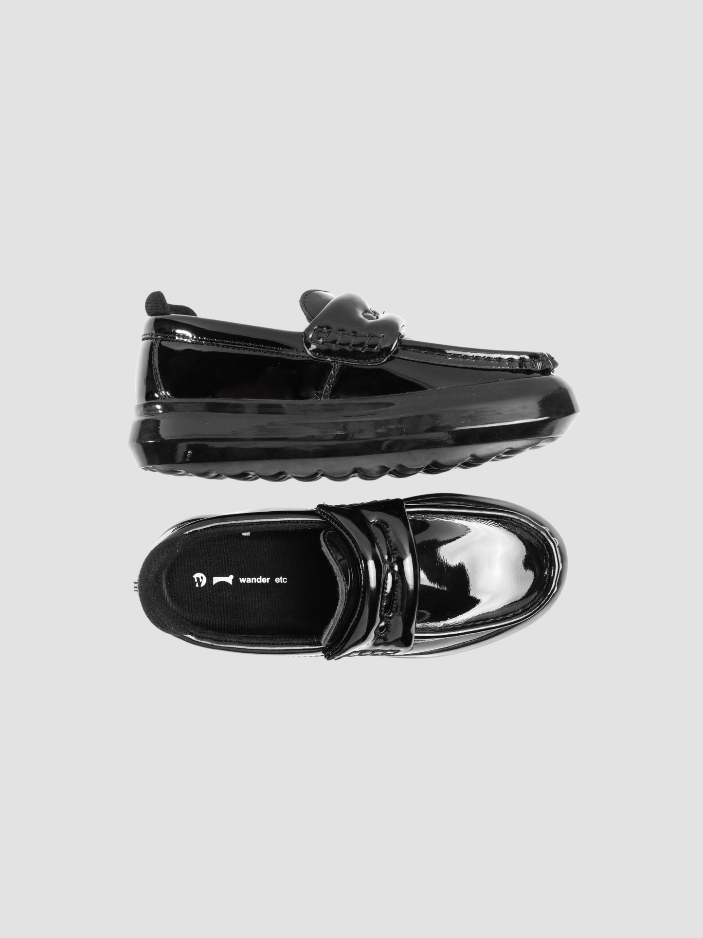 Black Uptown Enamel Shoes
