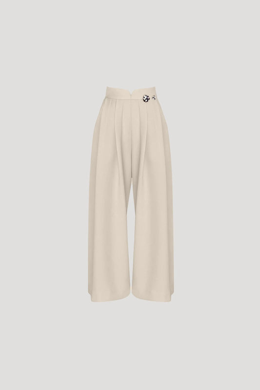 Ecru White Hop Pants