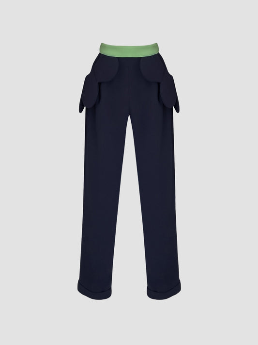Night blue-Olivine green Koinobori pants