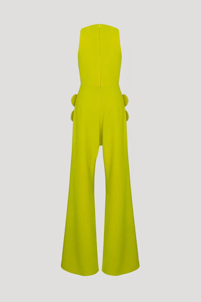 Lime Green Lacinia Jumpsuit