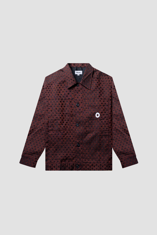 Bordeaux Monogram Boxy Jacket