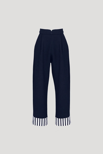 Dark Blue Pleura Pants
