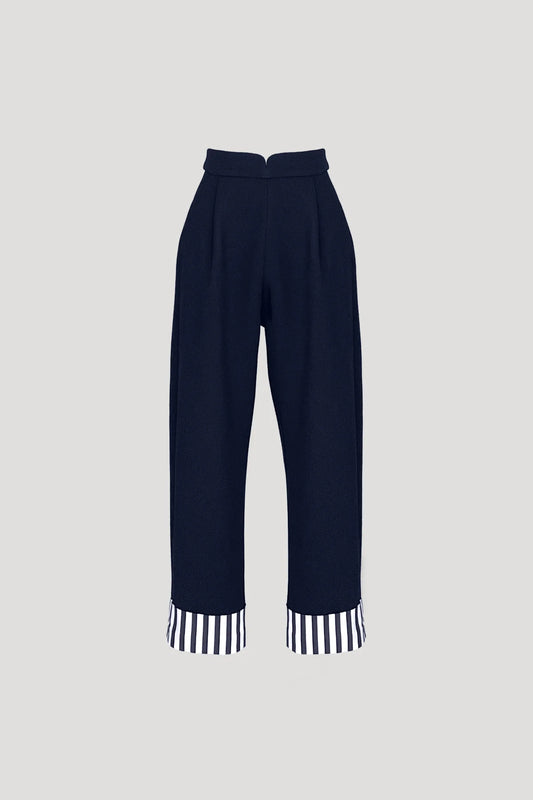 Dark Blue Pleura Pants