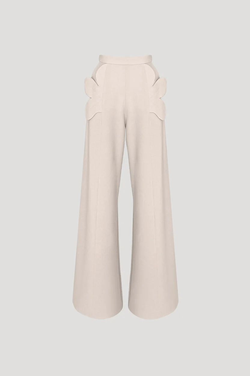 Ecru White Pharynx Pants