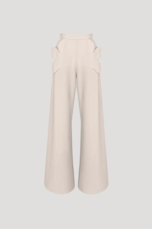 Ecru White Pharynx Pants