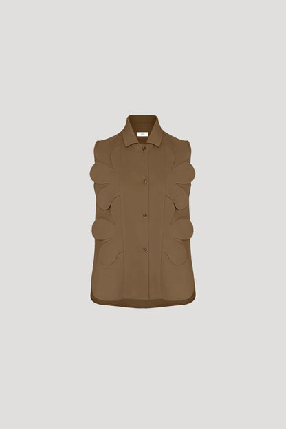 Sand Brown Momo Top