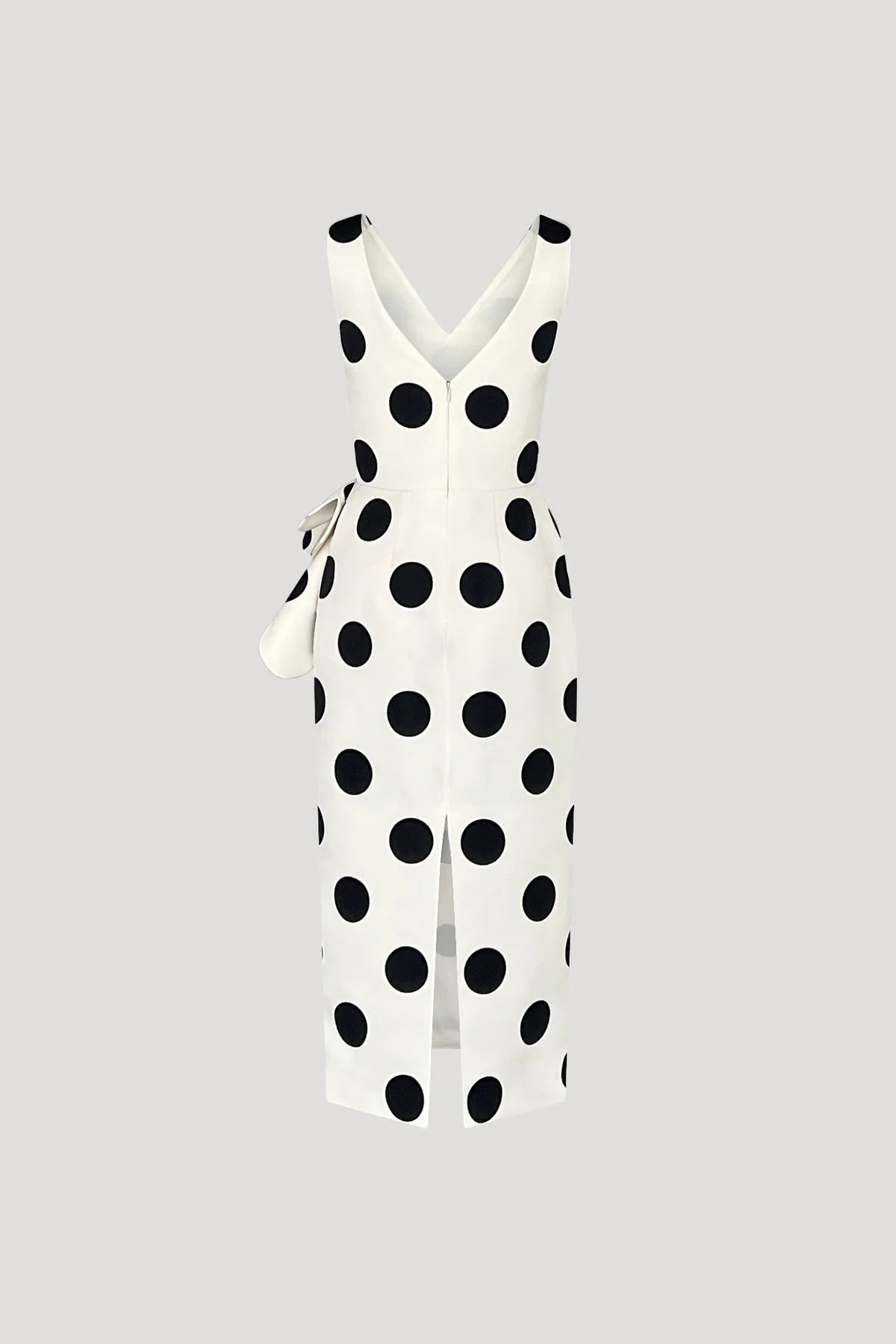 White Dot on Black Hinageshi Dress