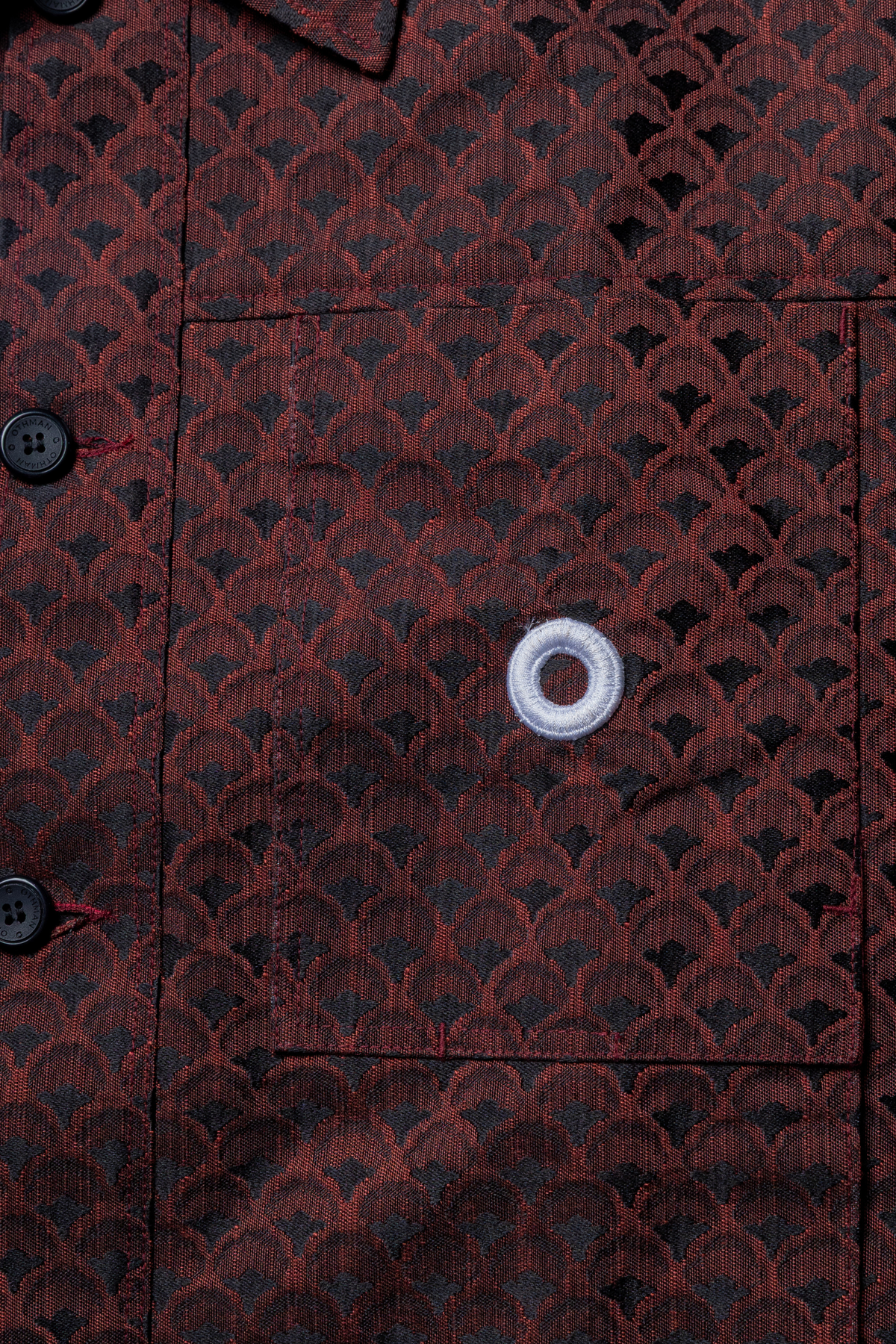 Bordeaux Monogram Boxy Jacket