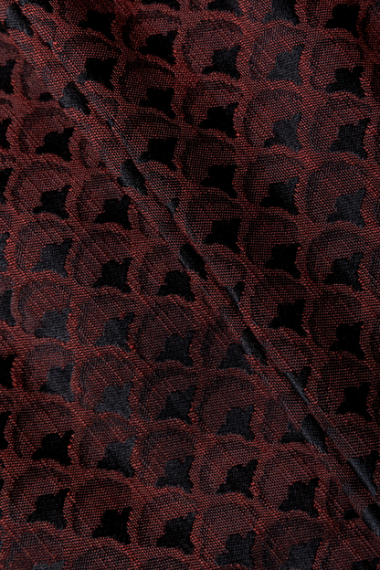 Bordeaux Monogram Boxy Jacket