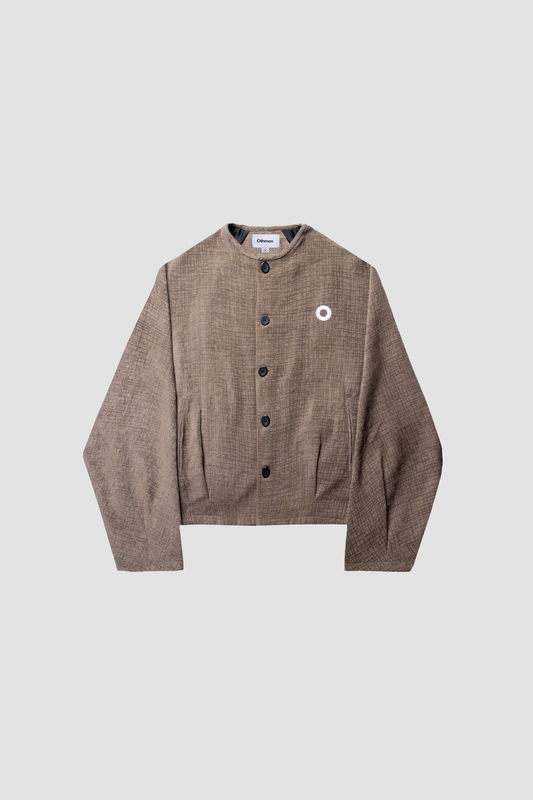 Cotswold Check Round Neck Short Jacket