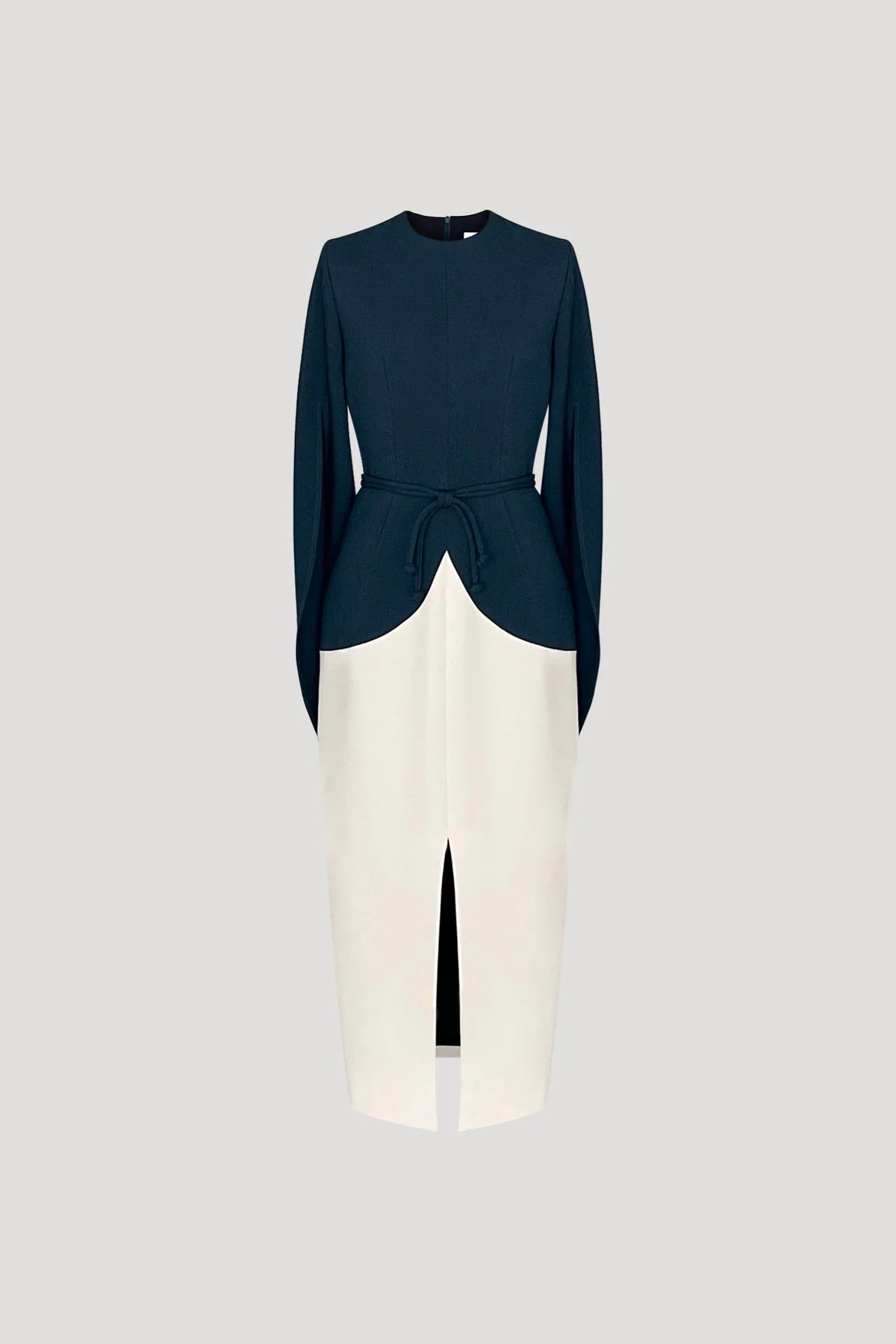 Teal Blue & Bone White Suzumushi Dress